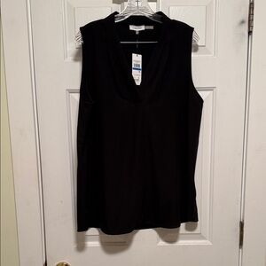 Calvin Klein Black V-Neck Sleeveless Tank